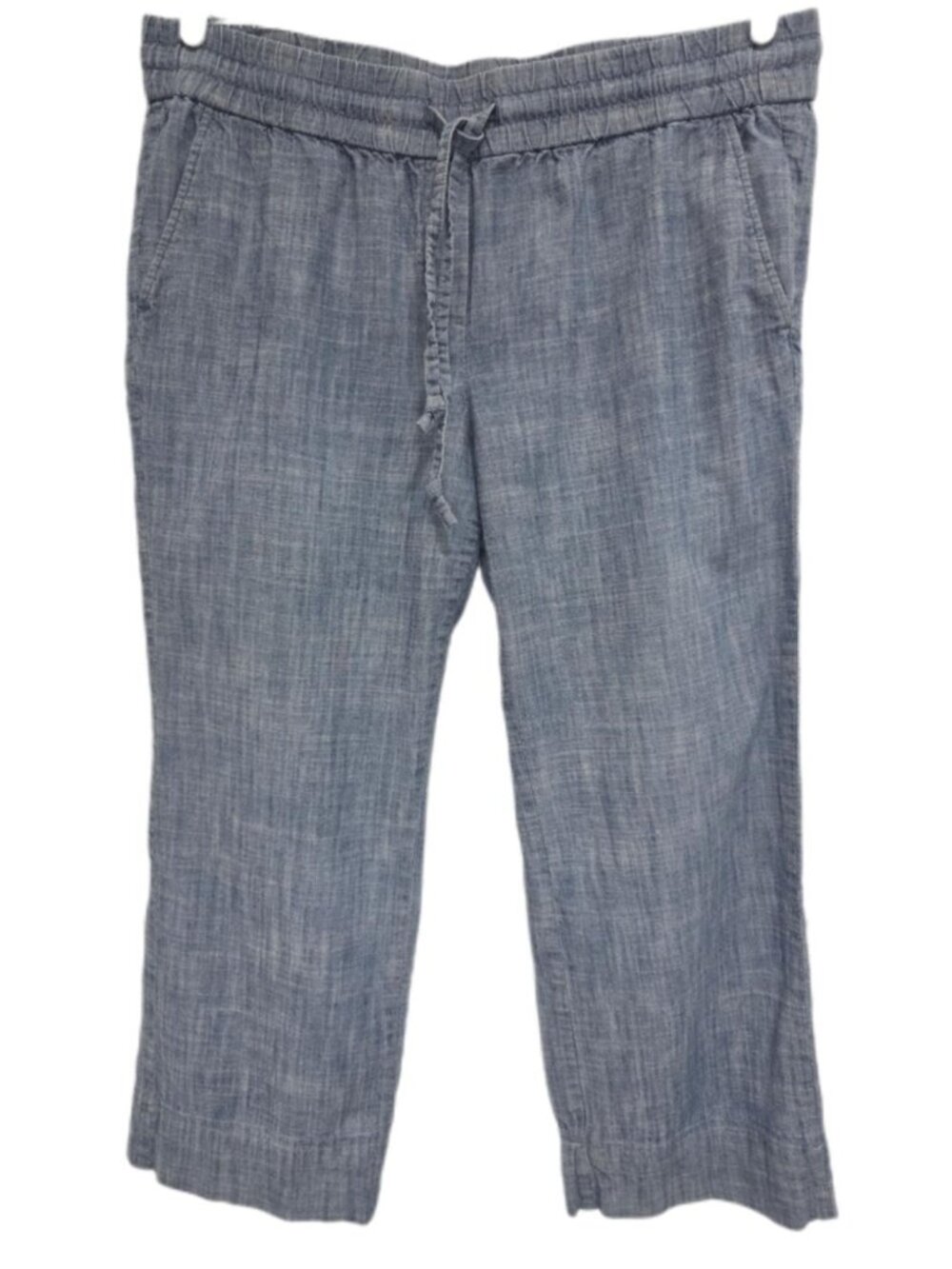 1459 Ann Taylor Factory  Wide Leg Elastic Waist Lightweight Denim Jeans Sz.L